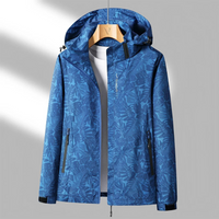 Women's Waterproof Windbreaker Jacket with Hood and Zip Front
