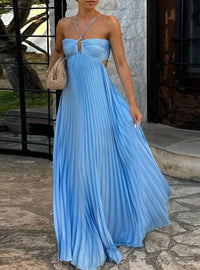 Women's Elegant Maxi Dress with Flowing Silhouette for Special Occasions