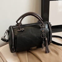 Women's Retro Cross-body Bag with Tassel Details and Shoulder Strap