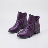 Women's Ankle Boots with Side-Zip Closure and Comfortable Design