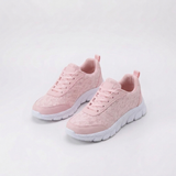 Women's Platform Sneakers with Star Detail and Lace-Up Design