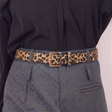 Women's Leopard Print Belt with Trendy Design and Versatile Everyday Style
