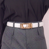 Women's Fashion Belt with Automatic Buckle and Versatile Casual Style