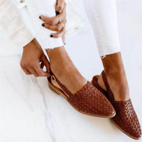 Women's Elegant Ballet Flats with Woven Design and Refined Style