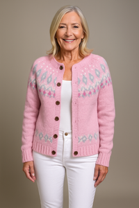 Women's Cardigan with Button-Front Design and Casual Layering Style