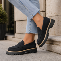 Women's Classic Slip-On Loafers with Cushioned Comfort Design