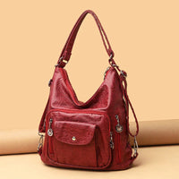 Women's Spacious Shoulder Bag with Multiple Pockets and Practical Design