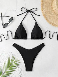 Double Fabric Bikini Set | Women's Thong Swimsuit