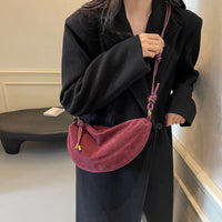 Women's Trendy Dumpling Shoulder Bag with Underarm and Crossbody Strap