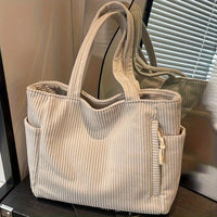 Women's Casual Handbag with Zipper Closure and Fixed Shoulder Strap