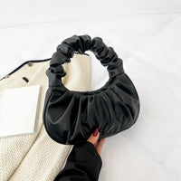 Women's Pleated Cloud Handbag with Shoulder Strap and Chic Design