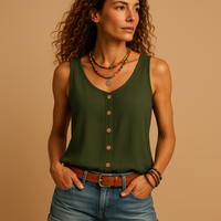V-Neck Sleeveless Women's Top | Summer Fashion
