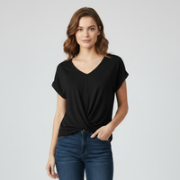 V-Neck Twist Detail Top | Women's Going Out Tops