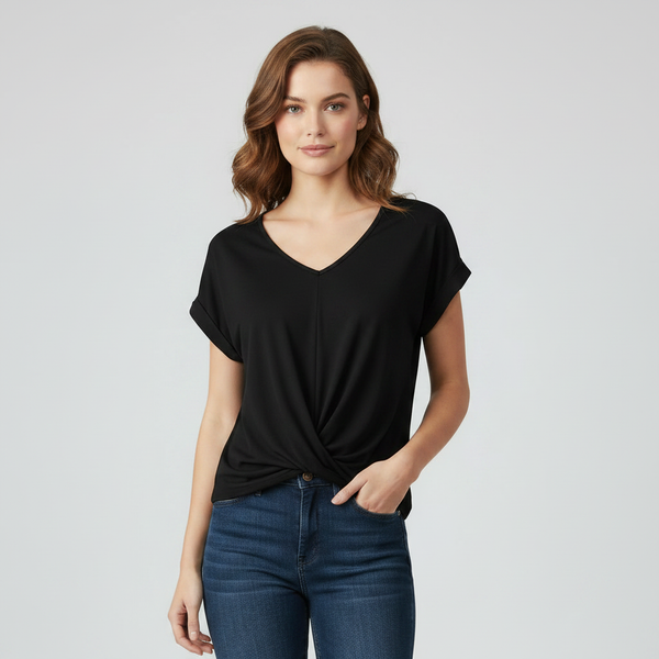 V-Neck Twist Detail Top | Women's Going Out Tops