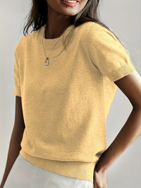 Women's Casual Short Sleeve Top with Effortless Everyday Style