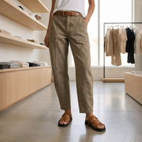 Women's Tailored Utility Pants with Straight Leg Design