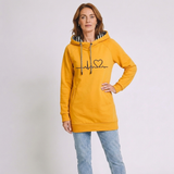 Women's Hooded Dress with Long Sleeves and Relaxed Everyday Style