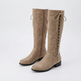 Women's Tall Lace-Up Boots with Comfortable Fit and Durable Design