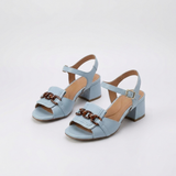 Women's Chain Detail Sandals with Chic Open-Toe Design
