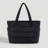 Women's Quilted Tote Bag with Spacious Interior and Modern Versatile Design