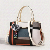 Women's Designer Crossbody Handbag with Shoulder Strap and Top-Handle Design