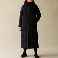 Women's Long Puffer Coat with Elegant Winter Design and Warm Style