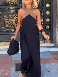 Women's Cross-Front Maxi Dress with Effortless Maxi Silhouette