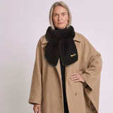 Women's Winter Scarf with Chunky Cable Pattern and Long Wraparound Design