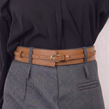 Women's Fashion Belt with U-Shaped Pin Buckle and Removable Design